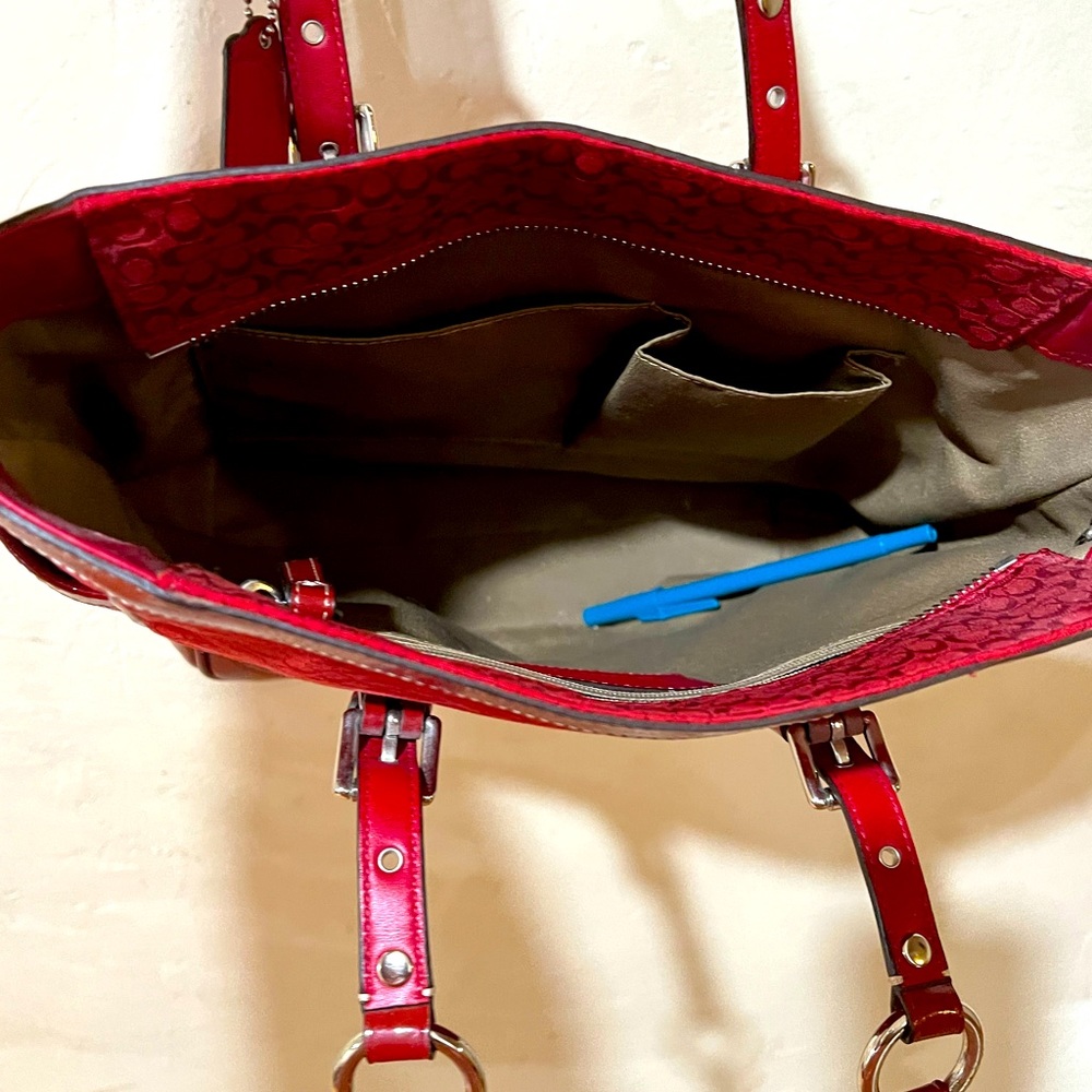 Vintage Red Coach purse
